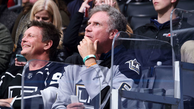 LOS ANGELES, CA - DECEMBER 23: Comedian and actor Will Ferrell looks on before the game between the St. Louis Blues and the Los Angeles Kings at STAPLES Center on December 23, 2019 in Los Angeles, California.