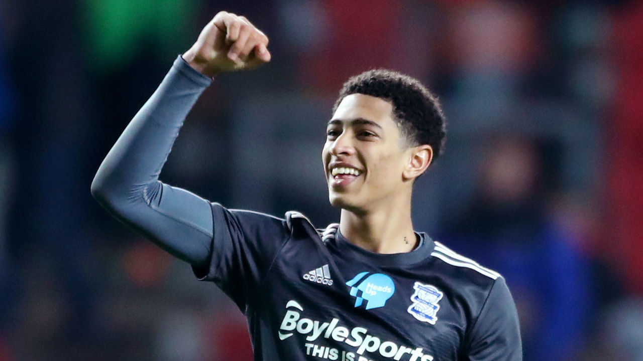 Birmingham City's Jude Bellingham reacts after the final whistle during the Sky Bet Championship match at Ashton Gate, Bristol.