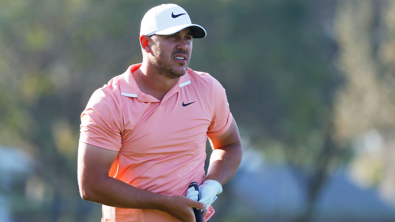ORLANDO, FLORIDA - MARCH 05: Brooks Koepka of the United States plays his shot from the 12th tee during the first round of the Arnold Palmer Invitational Presented by MasterCard at the Bay Hill Club and Lodge on March 05, 2020 in Orlando, Florida.