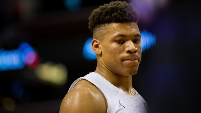 SUNRISE, FL - DECEMBER 21: Florida Gators forward Keyontae Johnson (11) looks on during the Florida Gators game versus the Utah State Aggies on December 21, 2019 at the BB&T Center in Sunrise, FL.
