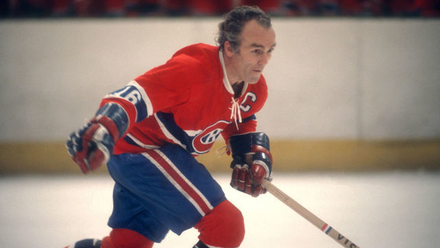 NEW YORK, NY - 1972: Henri Richard #16 of the Montreal Canadiens skates on the ice during an NHL game against the New York Rangers circa 1972 at the Madison Square Garden in New York, New York.