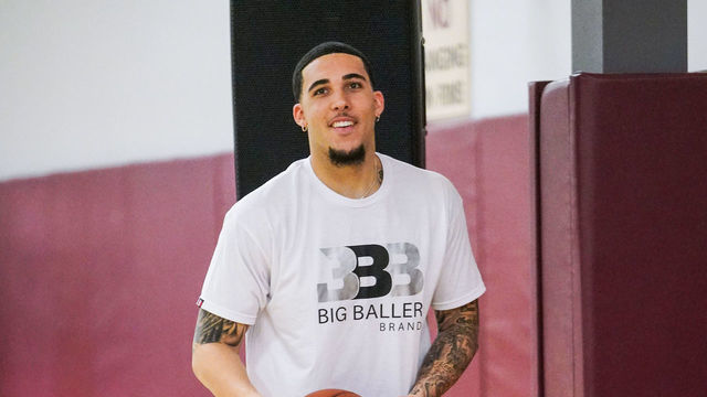 RANCHO CUCAMONGA, CALIFORNIA - AUGUST 11: LiAngelo Ball smiles as he attends his brother Lonzo Ball's first annual basketball camp on August 11, 2019 in Rancho Cucamonga, California.
