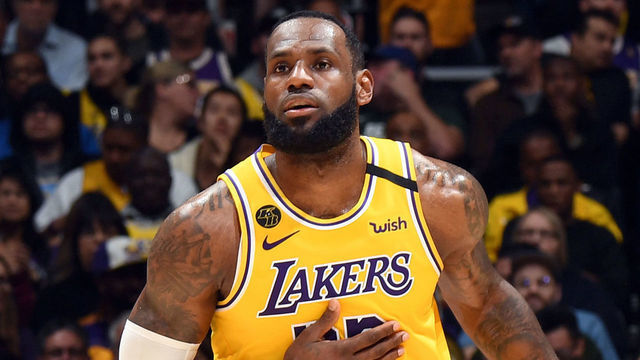 LOS ANGELES, CA - MARCH 6: LeBron James #23 of the Los Angeles Lakers handles the ball during the game against the Milwaukee Bucks on March 6, 2020 at STAPLES Center in Los Angeles, California. NOTE TO USER: User expressly acknowledges and agrees that, by downloading and/or using this Photograph, user is consenting to the terms and conditions of the Getty Images License Agreement. Mandatory Copyright Notice: Copyright 2020 NBAE