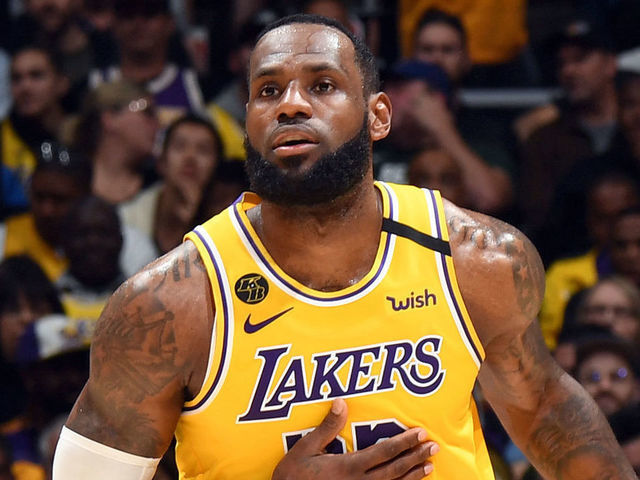 LOS ANGELES, CA - MARCH 6: LeBron James #23 of the Los Angeles Lakers handles the ball during the game against the Milwaukee Bucks on March 6, 2020 at STAPLES Center in Los Angeles, California. NOTE TO USER: User expressly acknowledges and agrees that, by downloading and/or using this Photograph, user is consenting to the terms and conditions of the Getty Images License Agreement. Mandatory Copyright Notice: Copyright 2020 NBAE