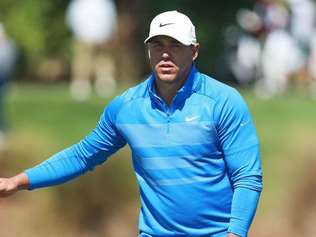 PALM BEACH GARDENS, FLORIDA - FEBRUARY 27: Brooks Koepka of the United States reacts on the third green during the first round of the Honda Classic at PGA National Resort and Spa Champion course on February 27, 2020 in Palm Beach Gardens, Florida.