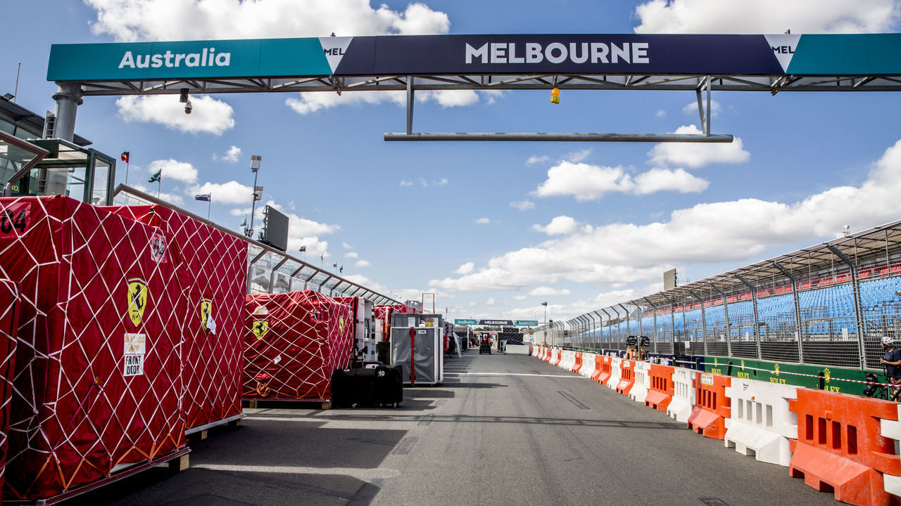 MELBOURNE, AUSTRALIA - MARCH 09: Preparations are made ahead of the 2020 Australian Formula One Grand Prix on March 09, 2020 in Melbourne, Australia.