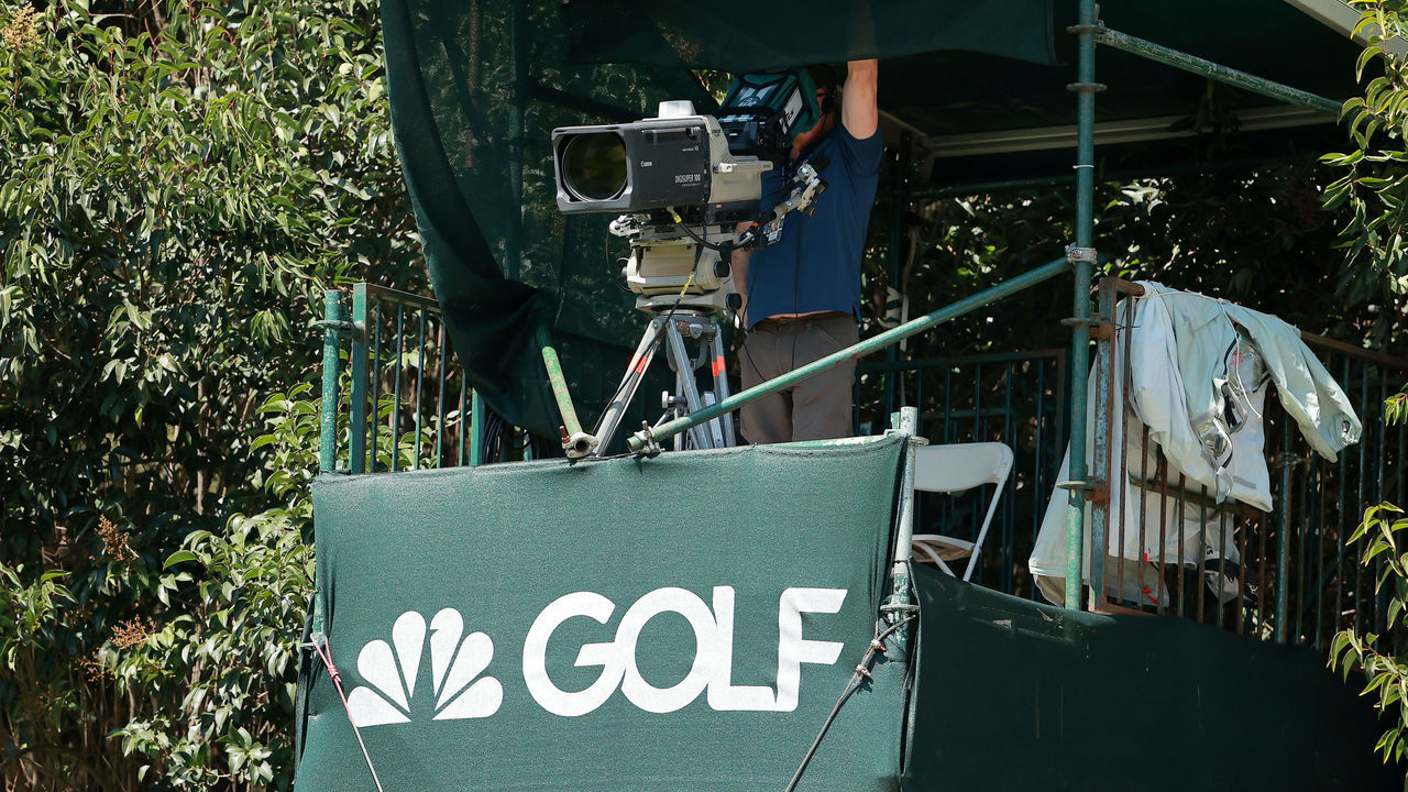 MEXICO CITY, MEXICO - FEBRUARY 20: A Golf Channel camera is operated during the first round of the World Golf Championships Mexico Championship at Club de Golf Chapultepec on February 20, 2020 in Mexico City, Mexico.
