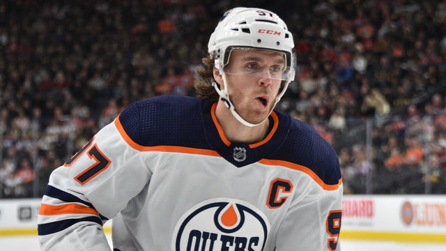 LAS VEGAS, NEVADA - FEBRUARY 26: Connor McDavid #97 of the Edmonton Oilers skates during the third period against the Vegas Golden Knights at T-Mobile Arena on February 26, 2020 in Las Vegas, Nevada.