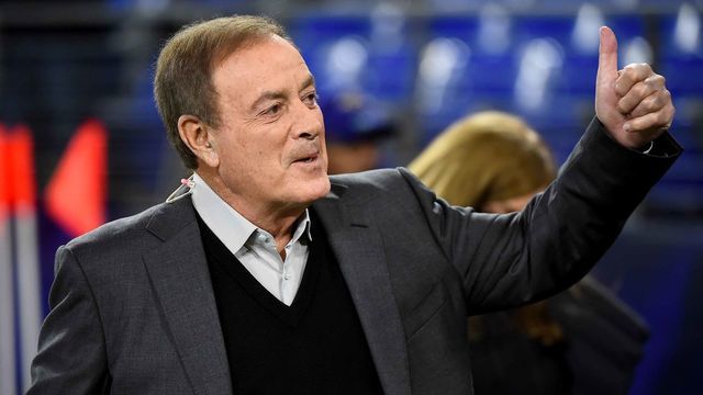 BALTIMORE, MD - NOVEMBER 03: Television broadcaster Al Michaels looks on prior to the game between the Baltimore Ravens and the New England Patriots at M&T Bank Stadium on November 3, 2019 in Baltimore, Maryland.