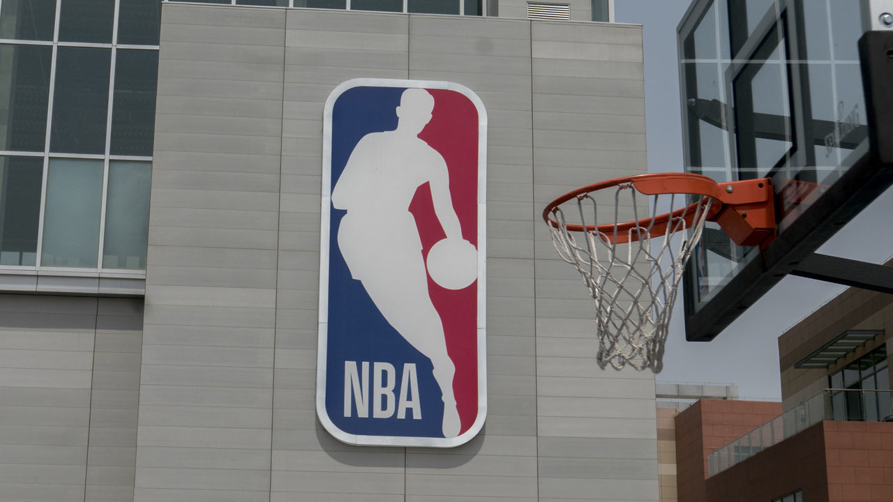 WUQING, TIANJIN, CHINA - 2018/05/07: NBA China opened its first lifestyle center on April 25 in Tianjin. The center covers 12,000 square meters and offers regulation-sized basketball courts, a basketball theme kid's center and an NBA retail store.