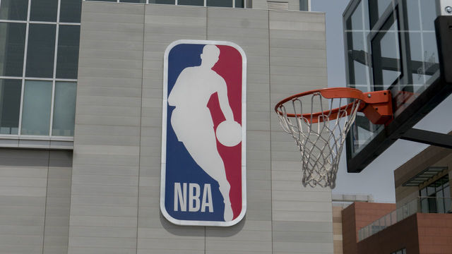 WUQING, TIANJIN, CHINA - 2018/05/07: NBA China opened its first lifestyle center on April 25 in Tianjin. The center covers 12,000 square meters and offers regulation-sized basketball courts, a basketball theme kid's center and an NBA retail store.