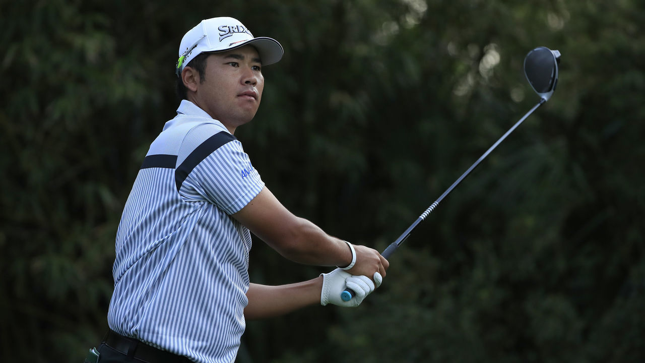 PONTE VEDRA BEACH, FLORIDA - MARCH 12: Hideki Matsuyama of Japan watches his drive on the 11th hole during the first round of The PLAYERS Championship on The Stadium Course at TPC Sawgrass on March 12, 2020 in Ponte Vedra Beach, Florida.