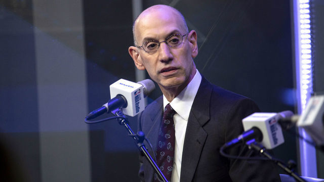 NEW YORK, NEW YORK - JUNE 18: NBA Commissioner Adam Silver visits SiriusXM Studios on June 18, 2019 in New York City.