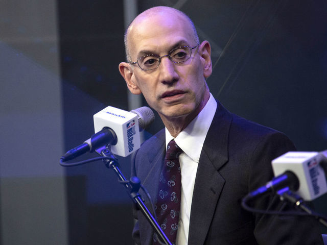NEW YORK, NEW YORK - JUNE 18: NBA Commissioner Adam Silver visits SiriusXM Studios on June 18, 2019 in New York City.