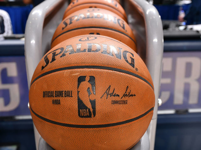 DALLAS, TX - JANUARY 28: Generic photo of the game balls used on January 28, 2020 at the American Airlines Center in Dallas, Texas. Mandatory Copyright Notice: Copyright 2020 NBAE