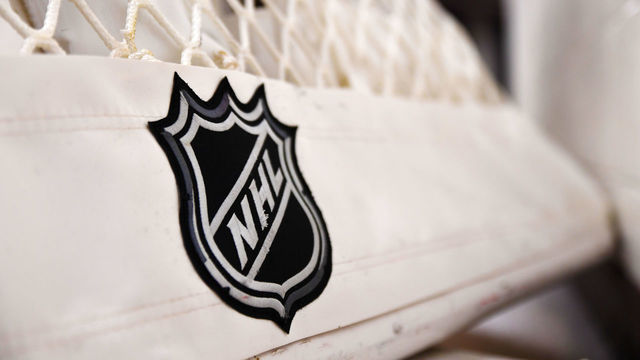 CHICAGO, IL - JANUARY 06: An NHL logo is displayed on a net prior to a game between the Carolina Hurricanes and the Chicago Blackhawks on January 6, 2017, at the United Center in Chicago, IL.
