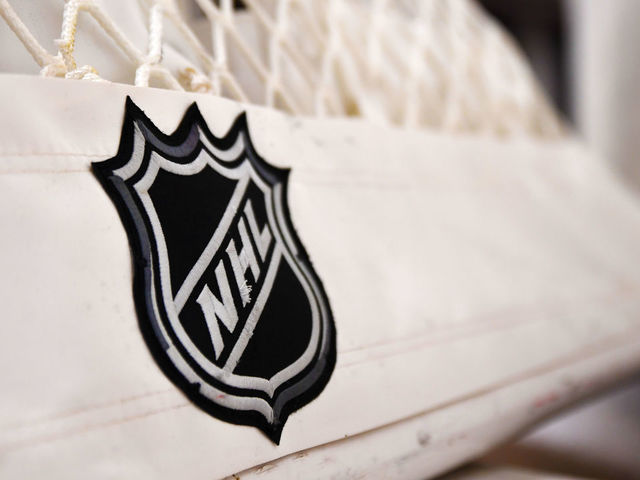 CHICAGO, IL - JANUARY 06: An NHL logo is displayed on a net prior to a game between the Carolina Hurricanes and the Chicago Blackhawks on January 6, 2017, at the United Center in Chicago, IL.
