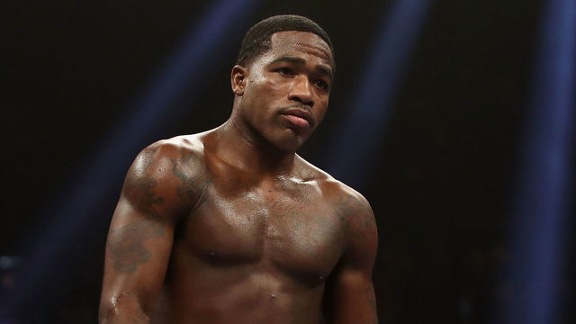 LAS VEGAS, NEVADA - JANUARY 19: Adrien Broner reacts during the WBA welterweight championship against Manny Pacquiao at MGM Grand Garden Arena on January 19, 2019 in Las Vegas, Nevada.