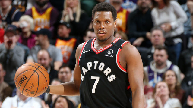 SALT LAKE CITY, UT - MARCH 9: Kyle Lowry #7 of the Toronto Raptors handles the ball against the Utah Jazz on March 9, 2020 at vivint.SmartHome Arena in Salt Lake City, Utah. Mandatory Copyright Notice: Copyright 2020 NBAE