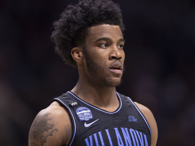 CINCINNATI OH - FEBRUARY 22 Saddiq Bey 41 of the Villanova Wildcats is seen during the game against the Xavier Musketeers at Cintas Center on February 22 2020 in Cincinnati Ohio