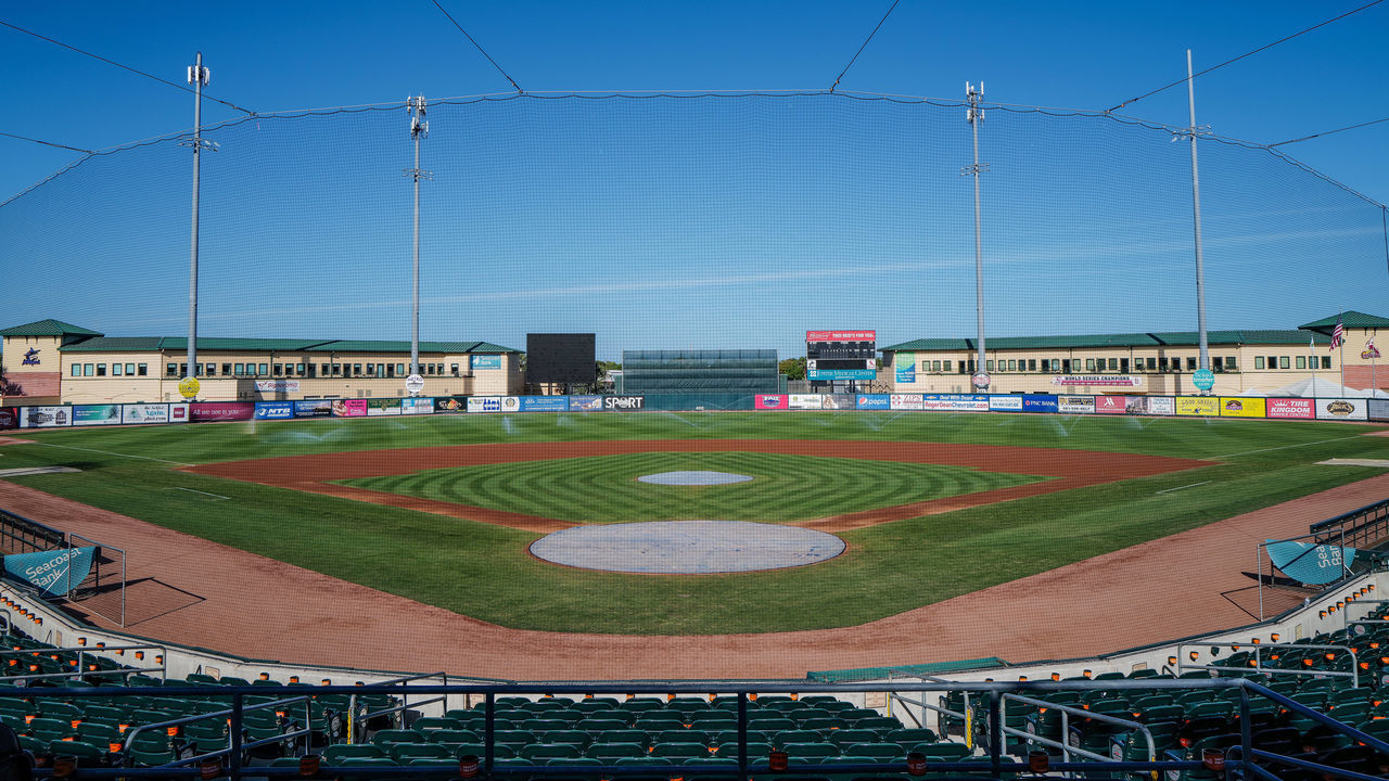 JUPITER, FLORIDA - MARCH 12: A general view of the field after the spring training game between the St. Louis Cardinals and the Miami Marlins at Roger Dean Chevrolet Stadium on March 12, 2020 in Jupiter, Florida. Major League Baseball is suspending Spring Training and delaying the start of the regular season by at least two weeks due to the ongoing threat of the Coronavirus (COVID-19) outbreak.