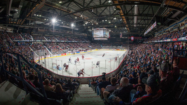 REGINA, SK - MAY 20: The Regina Pats take on the Acadie-Bathurst Titan at Brandt Centre - Evraz Place on May 20, 2018 in Regina, Canada.