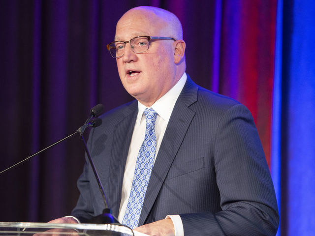 NEW YORK, NY - February 6: NHL Deputy Commissioner, Bill Daly, speaks during Ice Hockey in Harlem's (IHIH) 2020 Winter Sports Celebration at Tribeca Rooftop on February 6, 2020 in New York City.