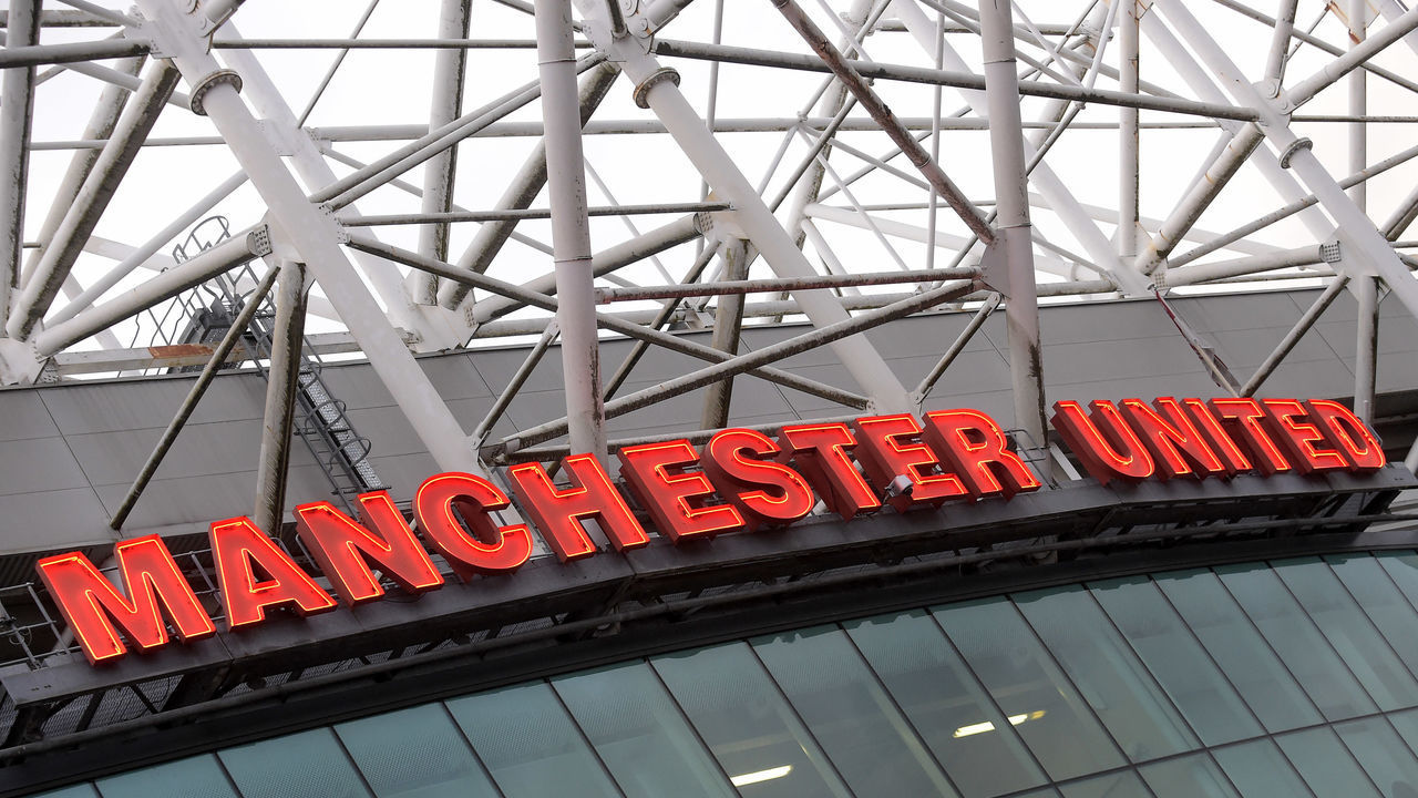 MANCHESTER, ENGLAND - NOVEMBER 27: General view of the stadium exterior prior to the Premier League match between Manchester United and West Ham United at Old Trafford on November 27, 2016 in Manchester, England.
