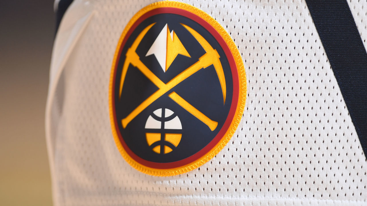 DENVER, CO - OCTOBER 23: A generic close look on the logo of the shorts of the Denver Nuggets in the game against the Sacramento Kings on October 23, 2018 at Pepsi Center in Denver, Colorado. NOTE TO USER: User expressly acknowledges and agrees that, by downloading and or using this photograph, user is consenting to the terms and conditions of Getty Images License Agreement. Mandatory Copyright Notice: Copyright 2016 NBAE