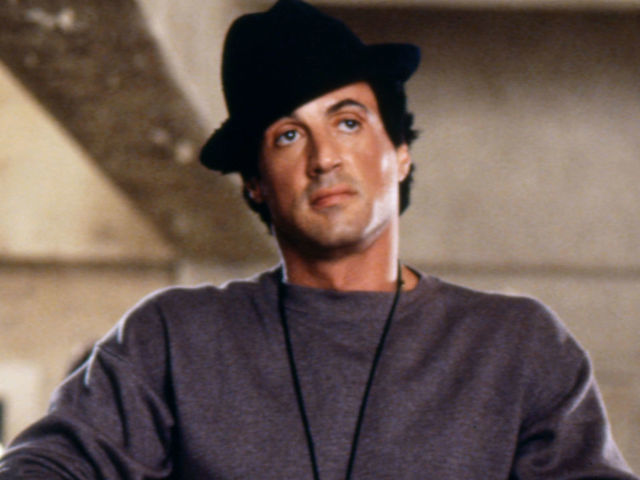 American actor and screenwriter Sylvester Stallone on the set of Rocky V directed by John G. Avildsen.