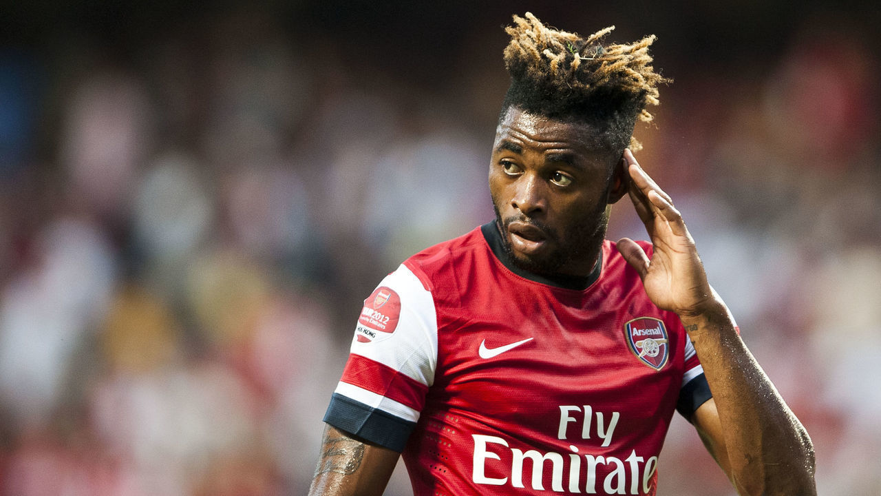 SO KON PO, HONG KONG - JULY 29: Alex Song of Arsenal FC reacts during the pre-season Asian Tour friendly match between Kitchee FC and Arsenal at Hong Kong Stadium on July 29, 2012 in Hong Kong.