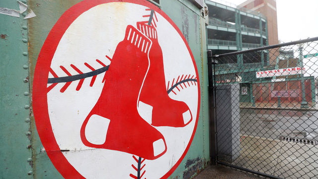 BOSTON, MASSACHUSETTS - MARCH 19: A view outside of Fenway Park on March 19, 2020 in Boston, Massachusetts. The NBA, NHL, NCAA and MLB have all announced cancellations or postponements of events because of the COVID-19.