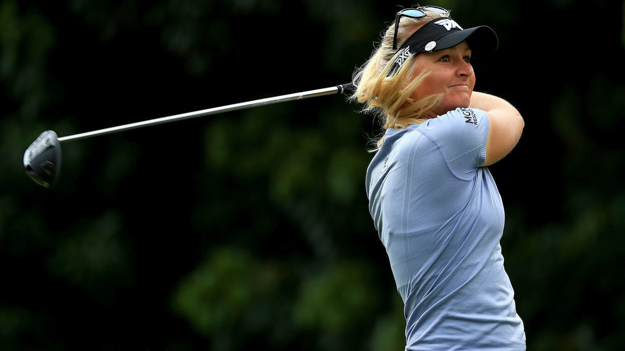 BOCA RATON, FLORIDA - JANUARY 23: Anna Nordqvist of Sweden hits her tee shot on the 15th hole during the first round of the Gainbridge LPGA at Boca Rio on January 23, 2020 in Boca Raton, Florida.