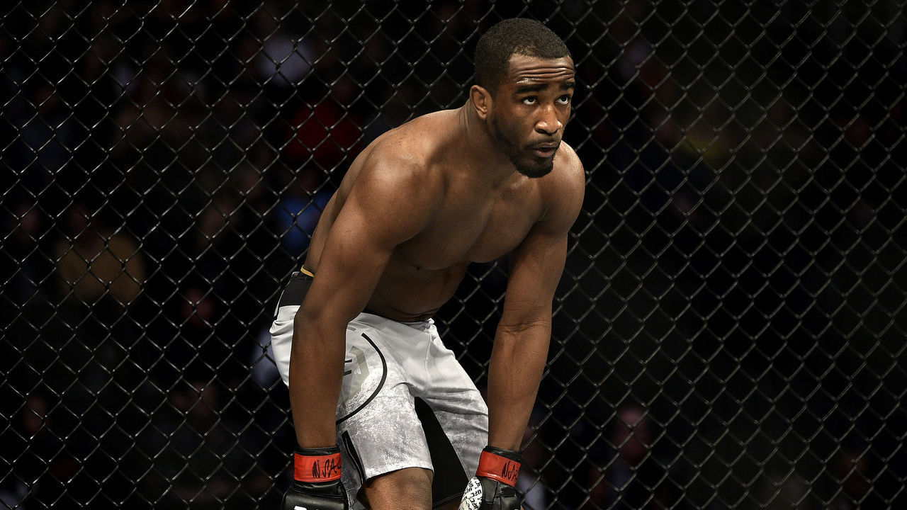 LAS VEGAS, NEVADA - DECEMBER 14: Geoff Neal enters the octagon in his welterweight bout during the UFC 245 event at T-Mobile Arena on December 14, 2019 in Las Vegas, Nevada.