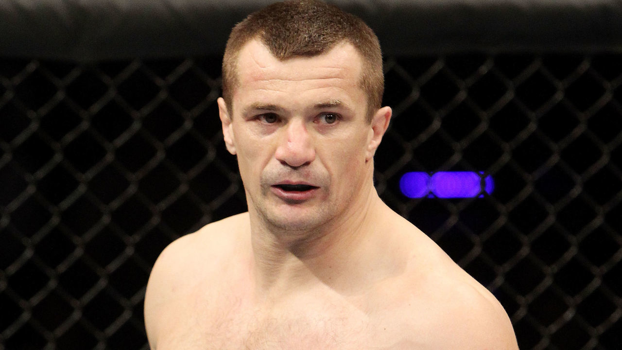 INDIANAPOLIS - SEPTEMBER 25: Mirko Cro Cop stands in the octagon prior to his fight against Frank Mir in their UFC heavyweight bout at Conseco Fieldhouse on September 25, 2010 in Indianapolis, Indiana.
