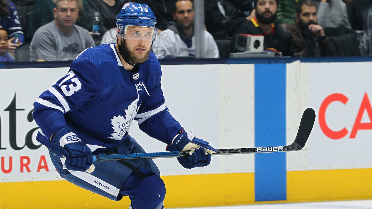 TORONTO, ON - FEBRUARY 29: Kyle Clifford #73 of the Toronto Maple Leafs skates against the Vancouver Canucks during an NHL game at Scotiabank Arena on February 29, 2020 in Toronto, Ontario, Canada. The Maple Leafs defeated the Canucks 4-2.