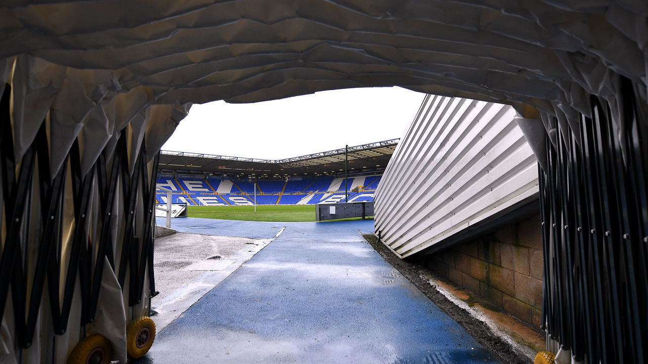 The view of the pitch from the tunnel ahead of the Sky Bet Championship match at St Andrew's Trillion Trophy Stadium, Birmingham.