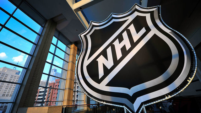 RALEIGH, NC - JANUARY 28: A giant NHL logo is seen during NHL All-Star Wide Open part of 2011 NHL All-Star Weekend on January 28, 2011 in Raleigh, North Carolina.