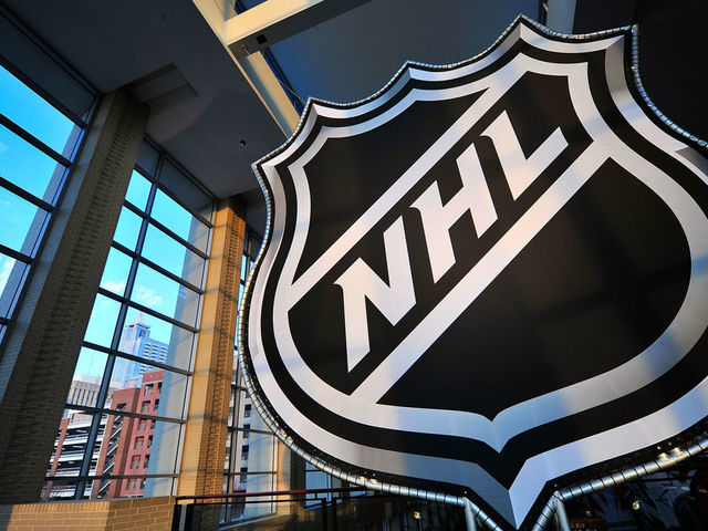 RALEIGH, NC - JANUARY 28: A giant NHL logo is seen during NHL All-Star Wide Open part of 2011 NHL All-Star Weekend on January 28, 2011 in Raleigh, North Carolina.