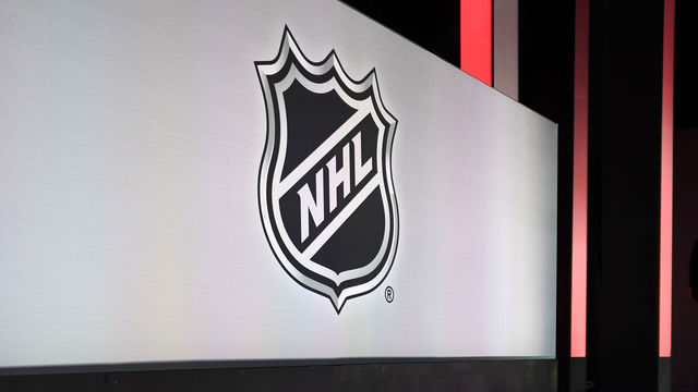 CHICAGO, IL - JUNE 23: A general view of the NHL logo reflecting off the floor prior to the first round of the 2017 NHL Draft on June 23, 2017, at the United Center, in Chicago, IL.