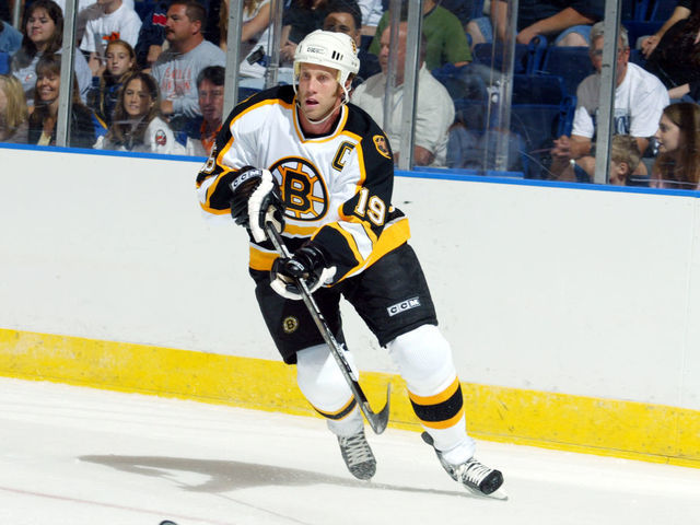 2004 Season: Player Joe Thornton of the Boston Bruins.