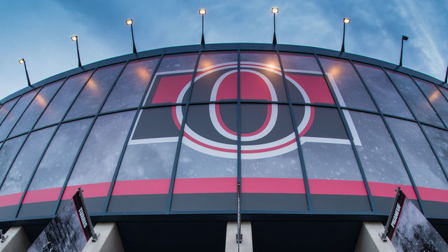 OTTAWA, ON - OCTOBER 07: General view of the Canadian Tire Centre before the NHL game between the Ottawa Senators and the Detroit Red Wings on Oct. 7, 2017 at the Canadian Tire Centre in Ottawa, Ontario, Canada.