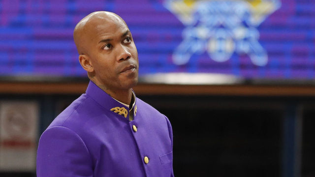 BEIJING, CHINA - NOVEMBER 26: Head coach Stephon Marbury of Beijing Begcl reacts during 2019/2020 CBA League - Beijing Begcl v Beijing Ducks at Beijing Olympic Sports Center on November 26, 2019 in Beijing, China.