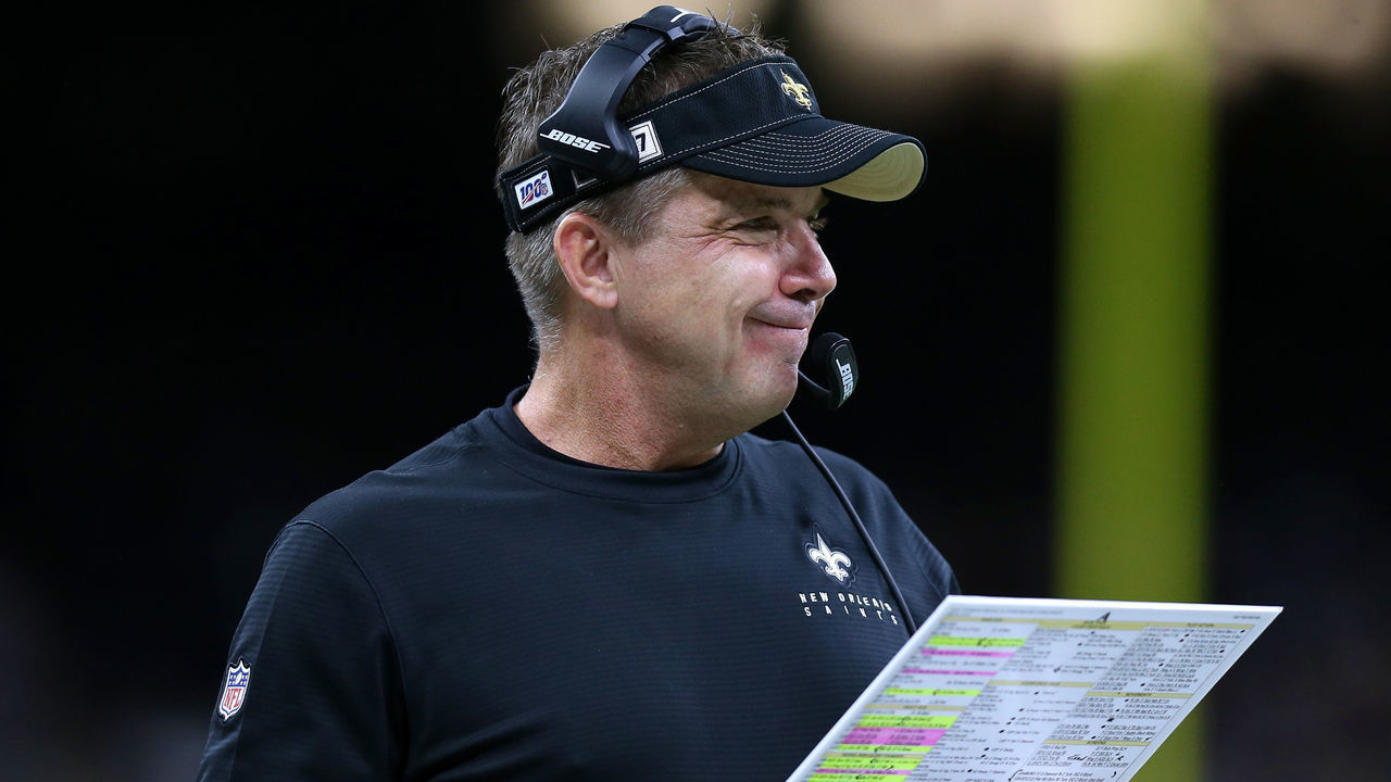 NEW ORLEANS, LOUISIANA - DECEMBER 16: Head coach Sean Payton of the New Orleans Saints reacts against the Indianapolis Colts during a game at the Mercedes Benz Superdome on December 16, 2019 in New Orleans, Louisiana.