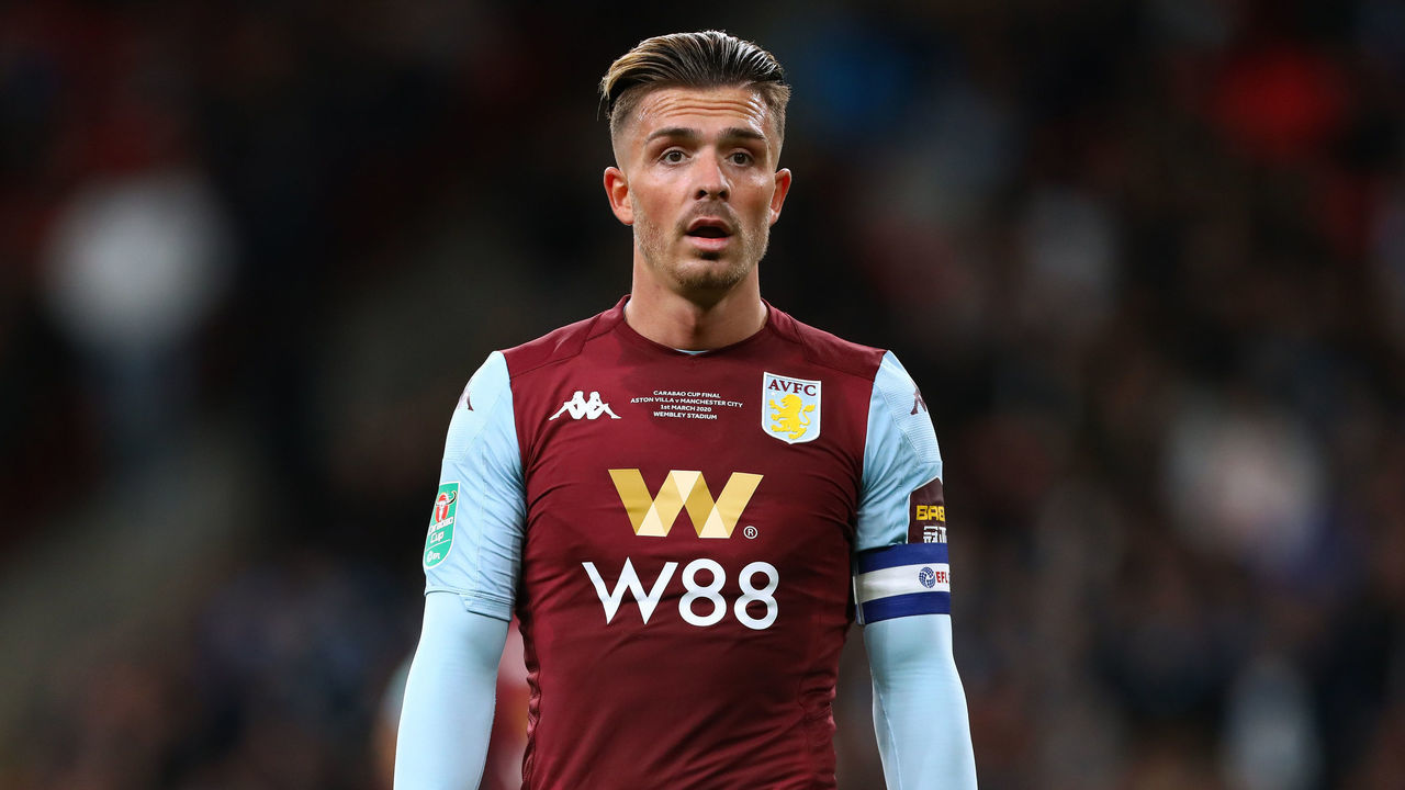 LONDON, UNITED KINGDOM - 2020/03/01: Jack Grealish of Aston Villa is seen during the Carabao Cup Final match between Aston Villa and Manchester City at Wembley Stadium. (Final Score: Aston Villa 1 - 2 Manchester City).