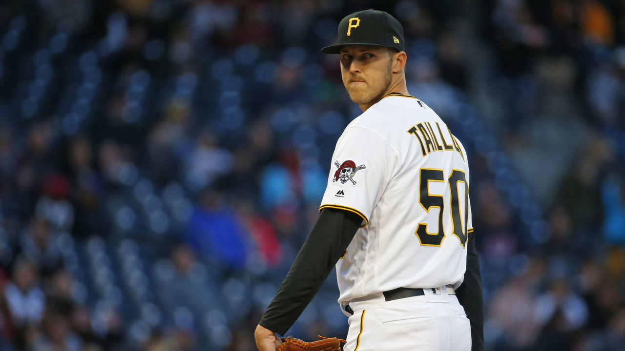 PITTSBURGH, PA - APRIL 03: Jameson Taillon #50 of the Pittsburgh Pirates in action against the St. Louis Cardinals at PNC Park on April 3, 2019 in Pittsburgh, Pennsylvania.
