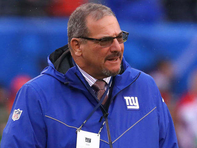 EAST RUTHERFORD, NJ - DECEMBER 29: New York Giants general manager Dave Gettleman prior to the National Football League game between the New York Giants and the Philadelphia Eagles on December 29, 2019 at MetLife Stadium in East Rutherford, NJ.