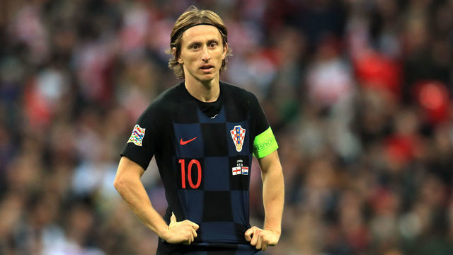Croatia's Luka Modric appears dejected during the UEFA Nations League, Group A4 match at Wembley Stadium, London.