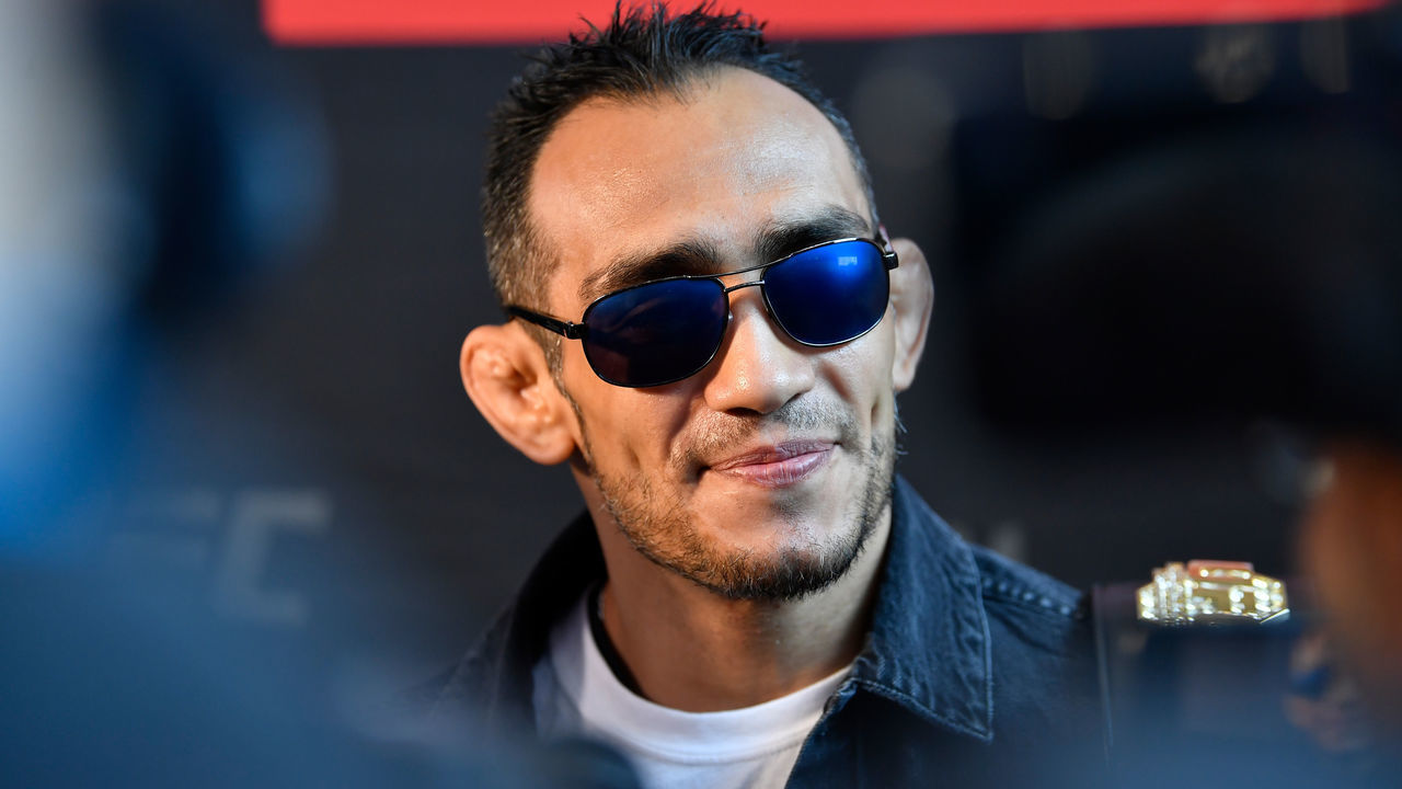 CHICAGO, IL - JUNE 06: Tony Ferguson interacts with the media during the UFC 238 Ultimate Media Day at the United Center on June 6, 2019 in Chicago, Illinois.