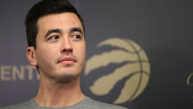 TORONTO, ON- FEBRUARY 6 - Toronto Raptors General Manager Bobby Webster addresses media on a quiet trade deadline day. in Toronto. February 6, 2020. (Steve Russell/Toronto Star via Getty Images)